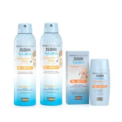 ISDIN - Pack: Fotoprotector Mineral Baby + Duo Transparent Spray Pediatrico 250 Ml