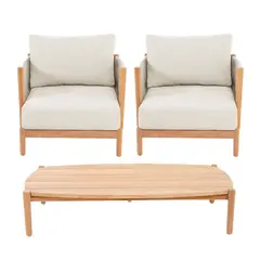 BASEMENT HOME - Juego de Sala de Terraza Atrani 1-1 + Mesa de Centro