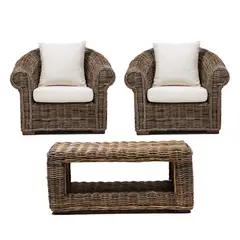 BASEMENT HOME - Juego de Sala de Terraza Marseille 1-1 + Mesa de Centro