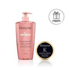 KERASTASE - Shampoo Chroma Absolu 500 ML para cabello teñido + Mascarilla Chronologiste 75 ml