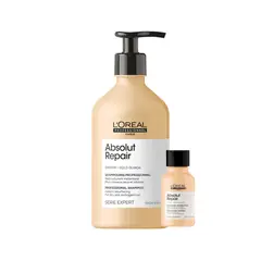 LOREAL PROFESSIONNEL - Shampoo Absolut Repair Cabello Dañado 500ml + Regalo Shampoo Absolut Repair 100ml
