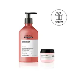 LOREAL PROFESSIONNEL - Shampoo Inforcer 500 ML para cabello frágil y antirotura + Mascarilla Vitamino Color 75 ml