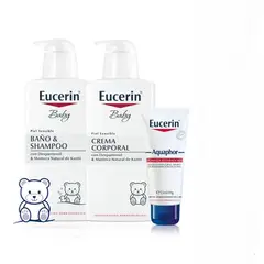 EUCERIN - Pack Rutina Baby Shampoo + Crema Corporal + Pomada