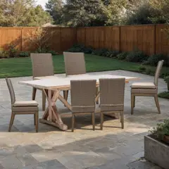 ROBERTA ALLEN - Juego de Comedor de Terraza Kubu Kawaii 6 Sillas