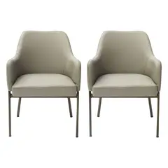 BASEMENT HOME - Set x2 Sillas de Comedor Milan Gris