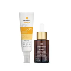 SESDERMA - Pack Antioxidante: C-vit Serum + Repaskin Tacto Seda