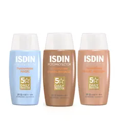 ISDIN - Fotoprotector Fusion Water Magic + Fp Fusion Water Magic Color Bronze + Fp Fw Magic Color Medium Spf50 50ml