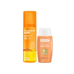 ISDIN - Fotop Hydro Oil Fps 30 200 Ml + Fp Fw Magic Glow Spf30