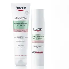 EUCERIN - Pack Virtual Dermpure: Triple Efect Serum + Gel