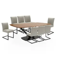 BASEMENT HOME - Juego de Comedor New Ferro 8 Sillas