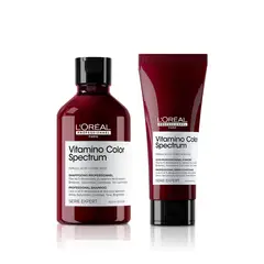 LOREAL PROFESSIONNEL - Shampoo Vitamino Color Spectrum 300 Ml Para Cabello Con Color + Acondicionador Vitamino Color Spectrum 200 Ml
