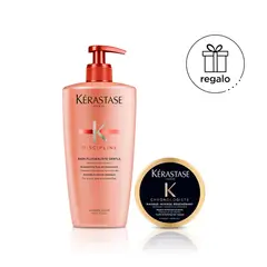 KERASTASE - Shampoo Discipline Fluidealiste 500 ML para control frizz + Mascarilla Chronologiste 75 ml