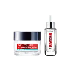 LOREAL PARIS - Pack Revitalift Serum Ácido Hialurínico + Crema Gel