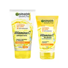 GARNIER - Pack Express Aclara Limpiador + Gel Limpiador Transparente