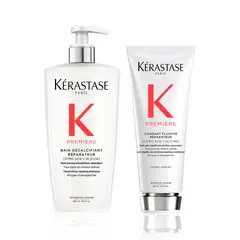 KERASTASE - Set Premiere Para Cabello Dañado: Shampoo 500 Ml + Acondicionador 200 Ml