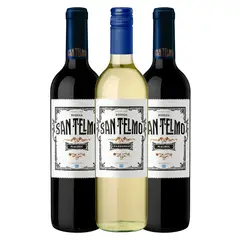 undefined - PACK 3 San Telmo Vino Malbec Chardonnay X 750ml
