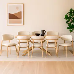 BASEMENT HOME - Juego de Comedor de Gregorio Lourdes 8 Sillas