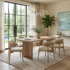 BASEMENT HOME - Juego de Comedor de Fuji Lourdes 6 Sillas