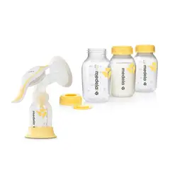 MEDELA - Pack Extractor Manual Harmony + Botellas De Almacenamiento 150 Ml X3