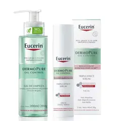 EUCERIN - Pack Serum x3 + Gel dermopure 200ml