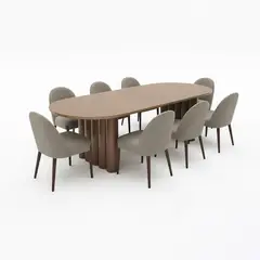 BASEMENT HOME - Juego de Comedor Catalina Olivia 8 Sillas