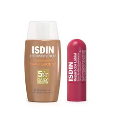 ISDIN - FOTOPROTECTOR FUSION WATER MAGIC BRONZE SPF 50 50 ML + REPARADOR LABIAL GRANATE
