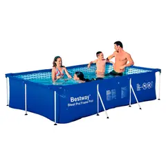 BESTWAY - Piscina Estructural Rectangular Steel Pro 300x201x66cm Azul