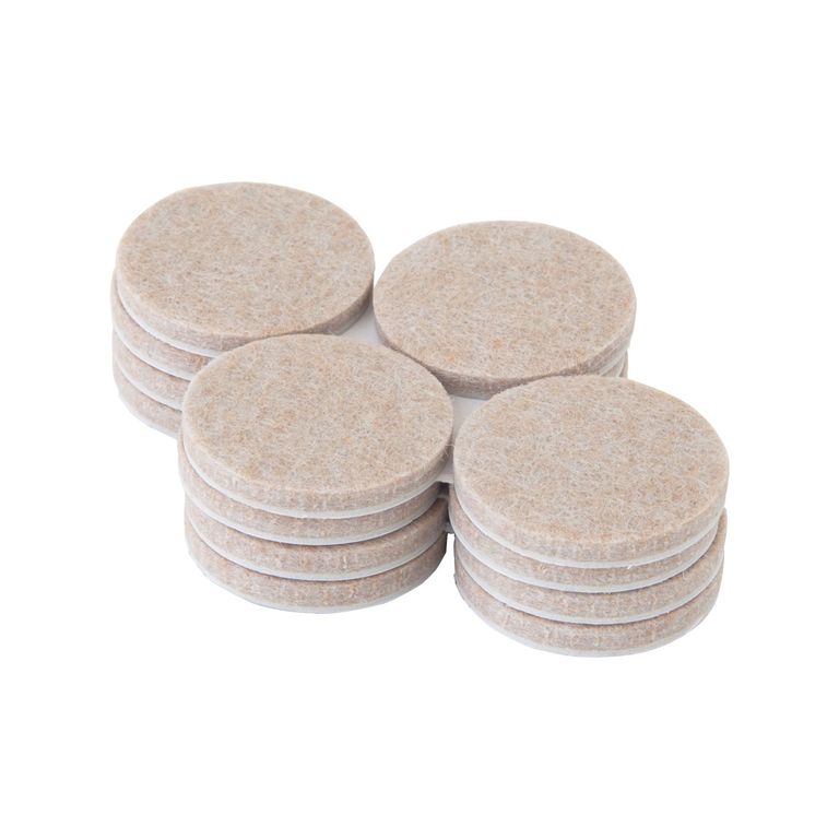 Deslizador para Muebles de Felpa Deslizantes 1 1/2" Beige x 8 unid