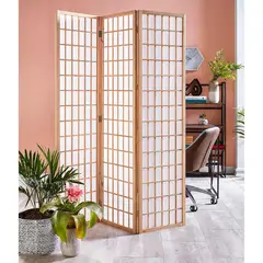 JUST HOME COLLECTION - Biombo 3 Paneles Natural