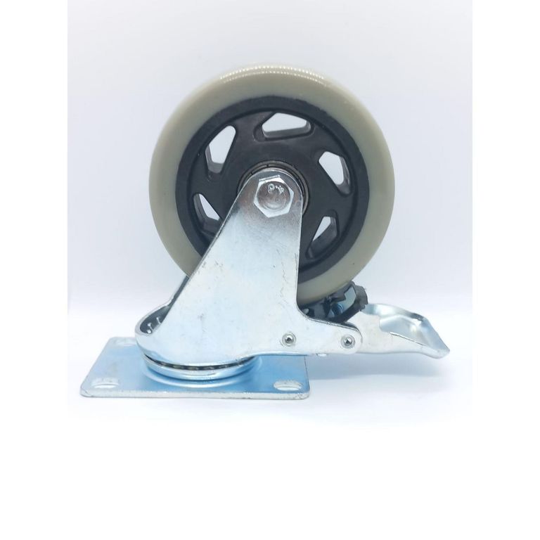 Rueda Móvil 4" Gris 100 kg.