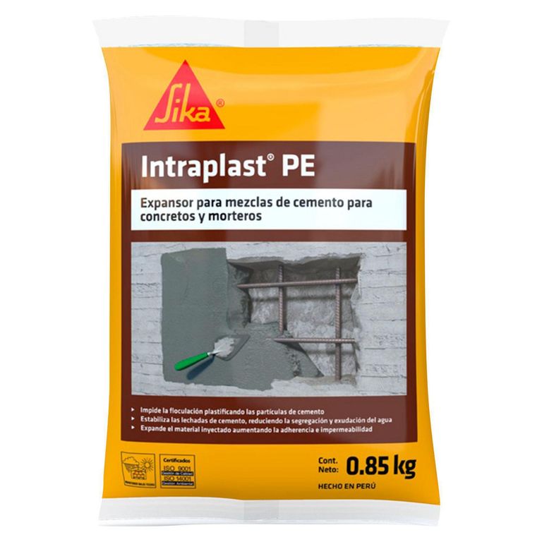 Expansor para Mezcla de Concreto y Mortero Intraplast 850gr