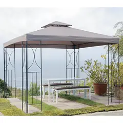 JUST HOME COLLECTION - Pérgola Armable Metal Tabaco 3x3m