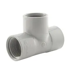 PLASTICA - Tee 3/4" PVC con rosca