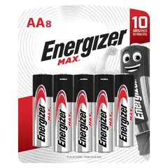 ENERGIZER - Pack de 8 pilas alcalinas AA 1.5V