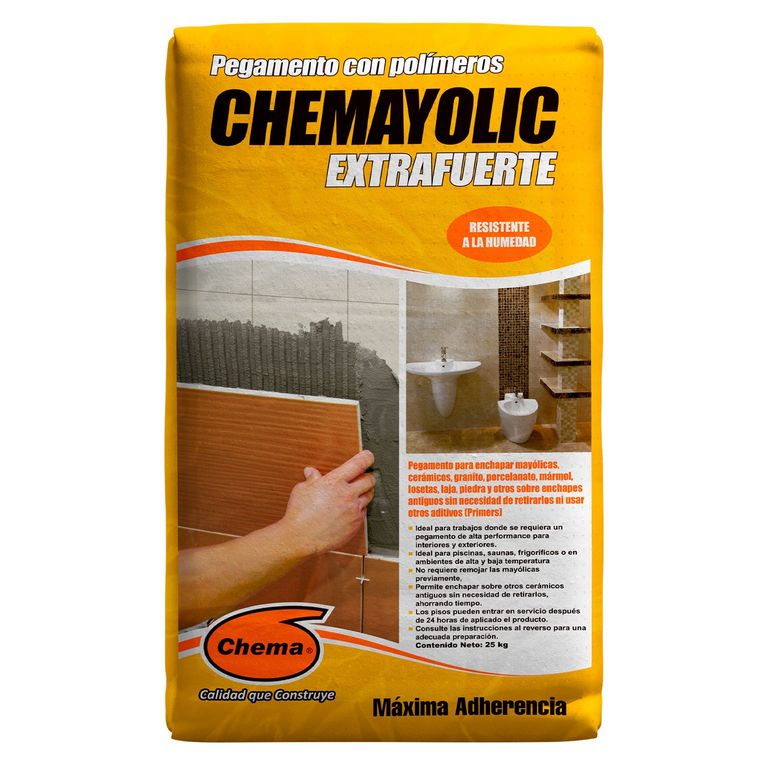 Pegamento para Cerámicas o Porcelanatos Gris Extrafuerte 25kg
