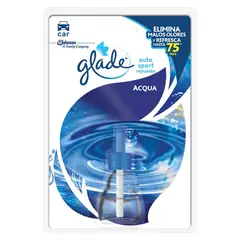GLADE - Repuesto Aromatizante Líquido Auto Sport Aroma Acqua