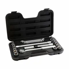 STANLEY - Set 25 Llaves y Dados 1/2" Milimetros/Pulgadas