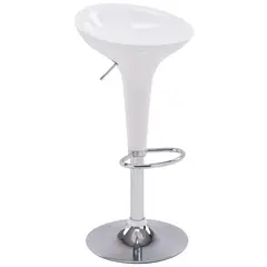 JUST HOME COLLECTION - Silla Bar Tulipa Blanco