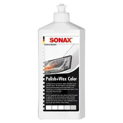 SONAX - Cera para Autos Polish + Wax Color Blanco 500 ml