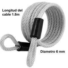 MASTER LOCK - Cable con Cubierta Masterlock 65D 1.8 m