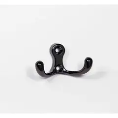 ZENDER - Perchero Níquel Negro 65x33 mm.