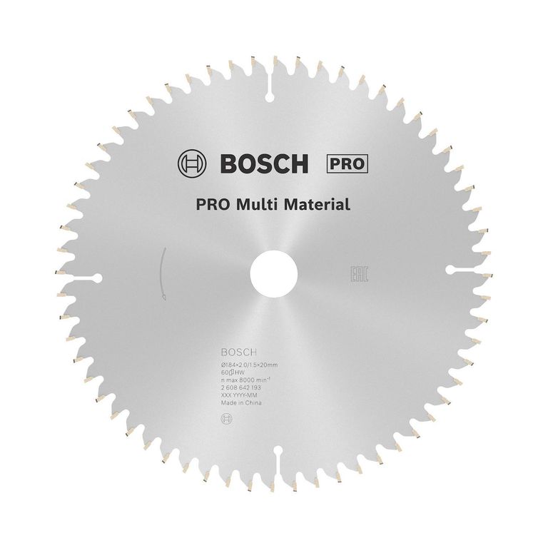 Disco Sierra Multimaterial 7 1/4" 60 Dientes