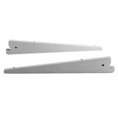 DUCASSE - Soporte Repisa Graduable Doble 32cm Blanco
