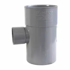 PLASTICA - Tee 4"x2" PVC Sal simple presión