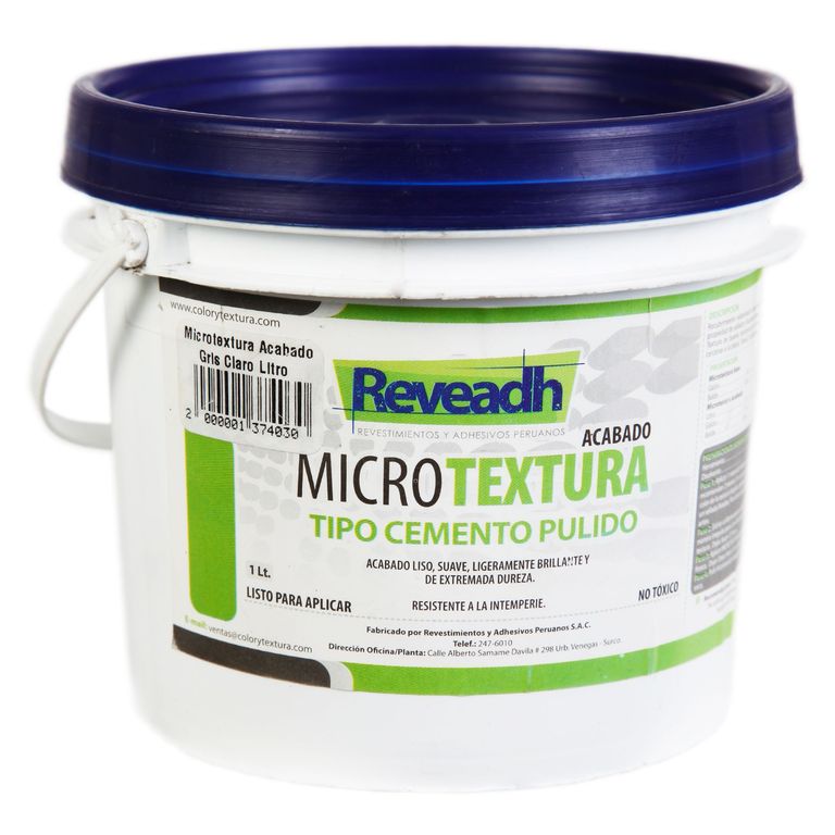 Microtextura Acabado Gris Claro 1L