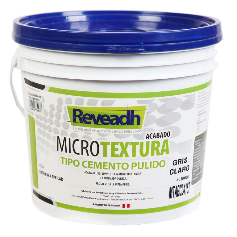 Microtextura Acabado Gris Claro 4L