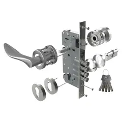 FORTE - Cerradura de Embutir Onda Principal Derecho