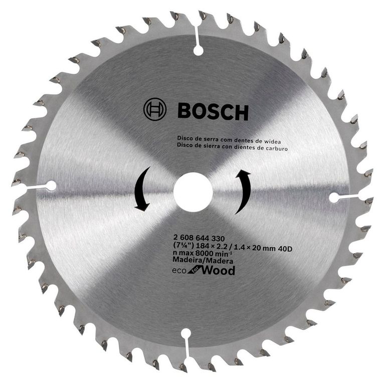 Disco Sierra Circular Eco 184mm 40 Dientes