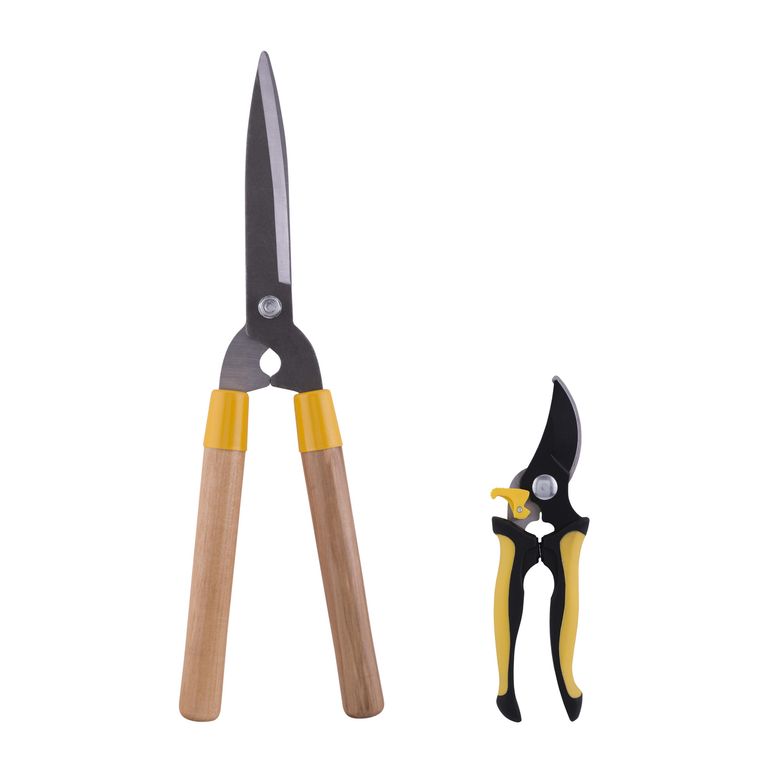 Set 2 Tijeras para Podar 18 y 7" Metal y PVC