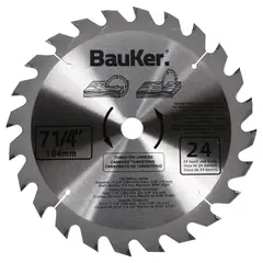 BAUKER - Disco para Madera 7 1/4" 24 Dientes